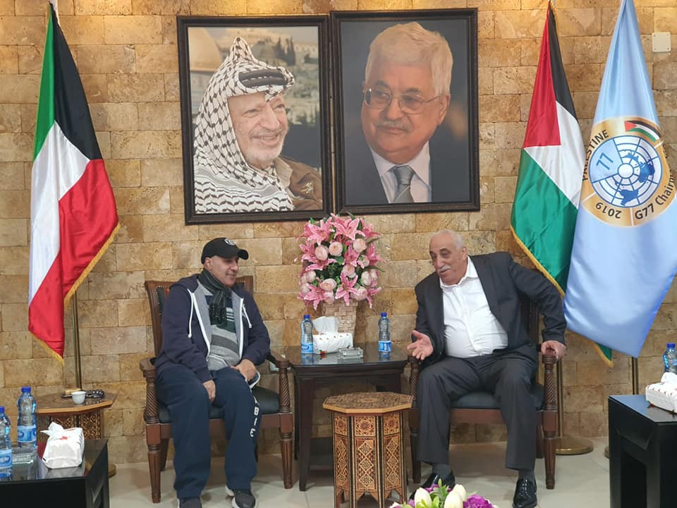 المحافظ ابو العسل يستقبل السفير الكويتي في فلسطين والاردن