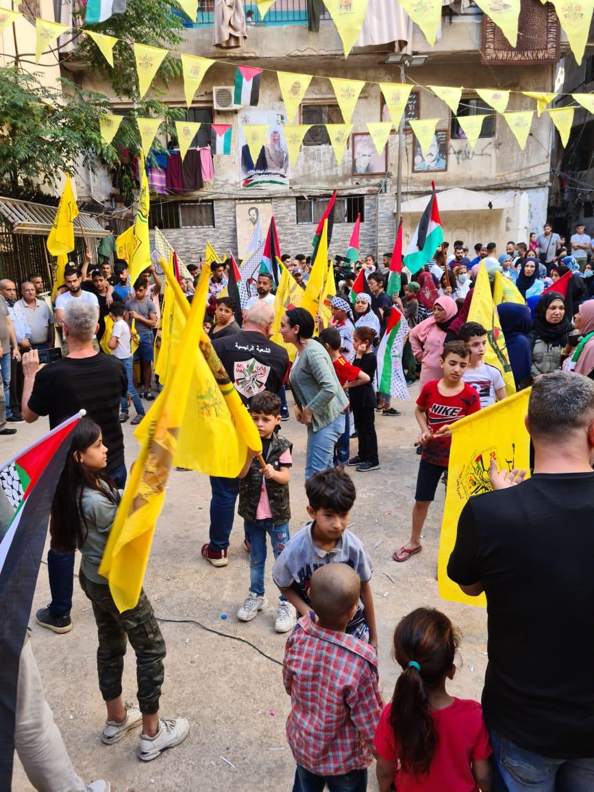 لبنان : وقفة تضامن ونصرة لفلسطين والقدس والمسجد الأقصى في مخيم شاتيلا