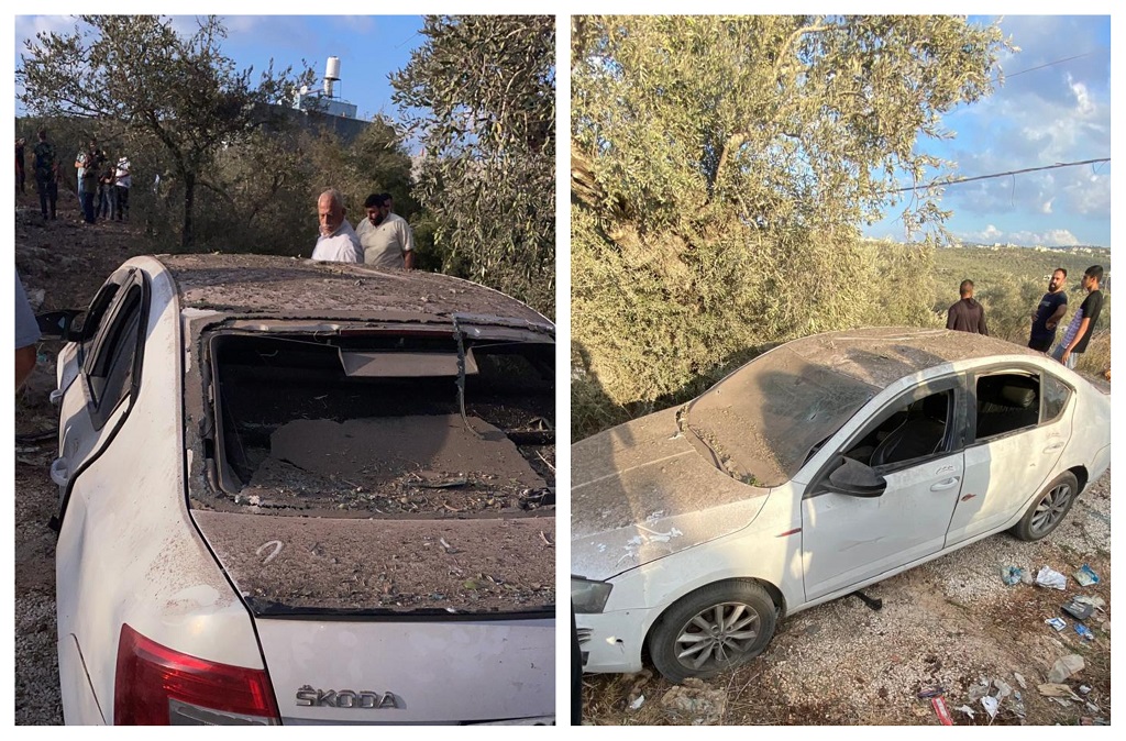 سلفيت-إصابة مواطنين جراء سقوط صاروخ غرب سلفيت